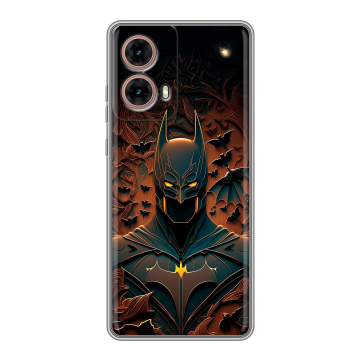 Силиконовый чехол на Motorola Moto G85 с принтом Batman Бэтмен