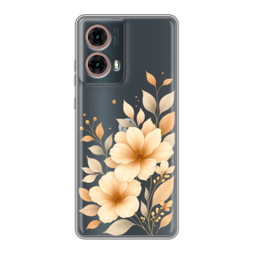Силиконовый чехол на Motorola Moto G85 с принтом для девушки