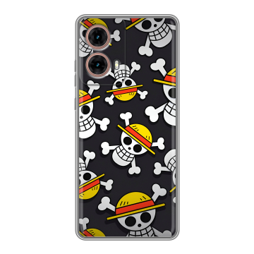 Силиконовый чехол на Motorola Moto G85 с принтом One Piece Ван Пис