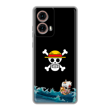 Силиконовый чехол на Motorola Moto G85 с принтом One Piece Ван Пис
