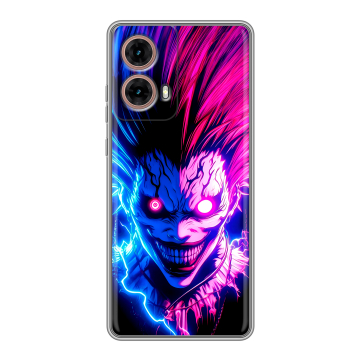 Силиконовый чехол на Motorola Moto G85 с принтом Death note Тетрадь смерти