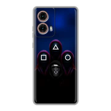 Силиконовый чехол на Motorola Moto G85 с принтом Игра Кальмара