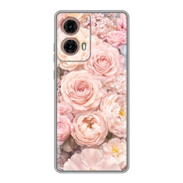Силиконовый чехол на Motorola Moto G85 с принтом женский