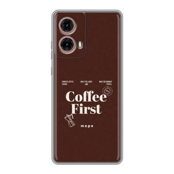 Силиконовый чехол на Motorola Moto G85 с принтом женский