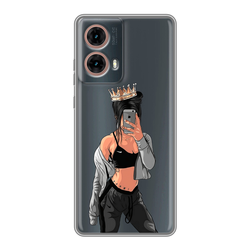 Силиконовый чехол на Motorola Moto G85 с принтом Женские принты Силиконовый чехол на Motorola Moto G85 с принтом Женские принты