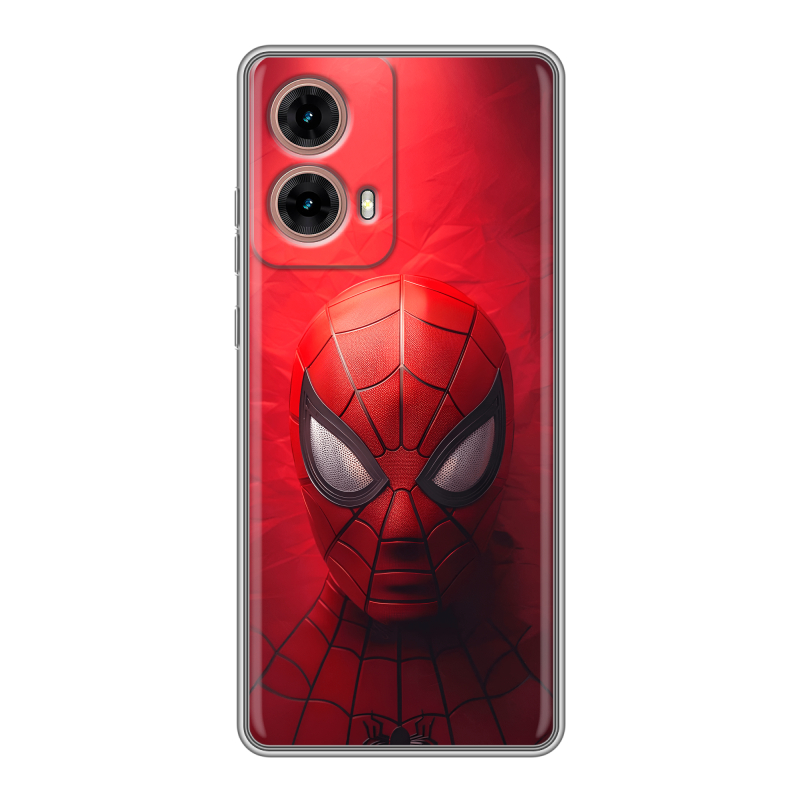 Силиконовый чехол на Motorola Moto G85 с принтом Spiderman Человек паук Силиконовый чехол на Motorola Moto G85 с принтом Spiderman Человек паук