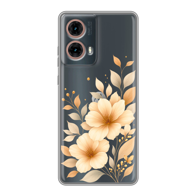 Силиконовый чехол на Motorola Moto G85 с принтом для девушки Силиконовый чехол на Motorola Moto G85 с принтом для девушки