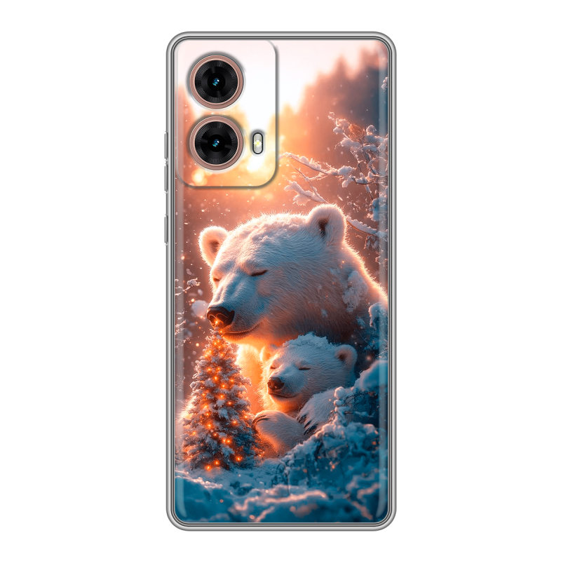 Силиконовый чехол на Motorola Moto G85 с принтом Новый год Силиконовый чехол на Motorola Moto G85 с принтом Новый год