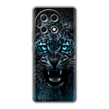 Силиконовый чехол на Tecno Camon 30S Pro с принтом Темный леопард