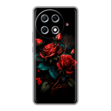 Силиконовый чехол на Tecno Camon 30S Pro с принтом Розы красные