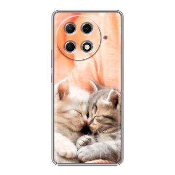 Силиконовый чехол на Tecno Camon 30S Pro с принтом Котята Силиконовый чехол на Tecno Camon 30S Pro с принтом Котята