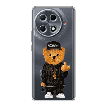 Силиконовый чехол на Tecno Camon 30S Pro с принтом Мишка