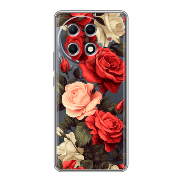 Силиконовый чехол на Tecno Camon 30S Pro с принтом Розы