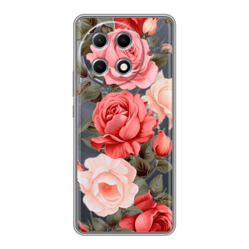 Силиконовый чехол на Tecno Camon 30S Pro с принтом Розы