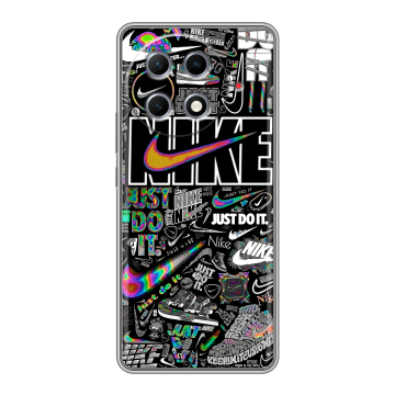 Силиконовый чехол на Tecno Camon 30S Pro с принтом Найк Силиконовый чехол на Tecno Camon 30S Pro с принтом Найк
