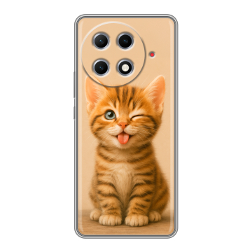 Силиконовый чехол на Tecno Camon 30S Pro с принтом котенок