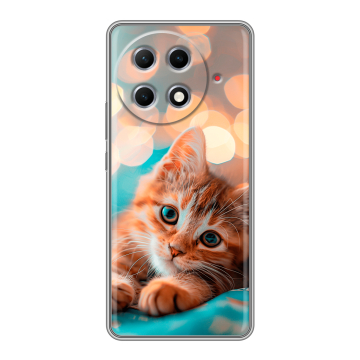 Силиконовый чехол на Tecno Camon 30S Pro с принтом котик