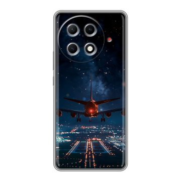 Силиконовый чехол на Tecno Camon 30S Pro с принтом самолет