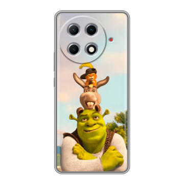 Силиконовый чехол на Tecno Camon 30S Pro с принтом Шрек Shrek