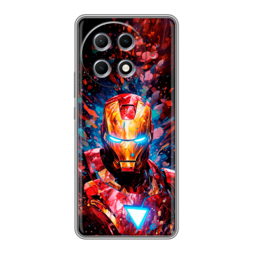 Силиконовый чехол на Tecno Camon 30S Pro с принтом Железный человек Ironman