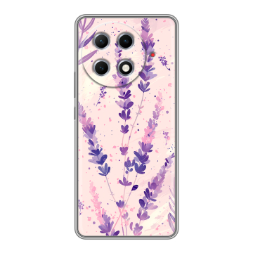 Силиконовый чехол на Tecno Camon 30S Pro с принтом цветы лаванда
