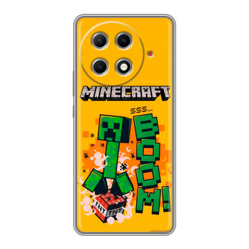 Силиконовый чехол на Tecno Camon 30S Pro с принтом Майнкрафт Minecraft