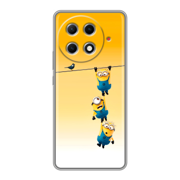 Силиконовый чехол на Tecno Camon 30S Pro с принтом Миньоны