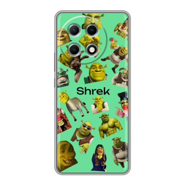 Силиконовый чехол на Tecno Camon 30S Pro с принтом Шрек Shrek