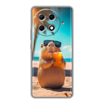 Силиконовый чехол на Tecno Camon 30S Pro с принтом Капибара Силиконовый чехол на Tecno Camon 30S Pro с принтом Капибара