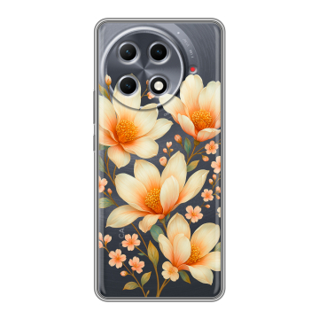 Силиконовый чехол на Tecno Camon 30S Pro с принтом Цветы