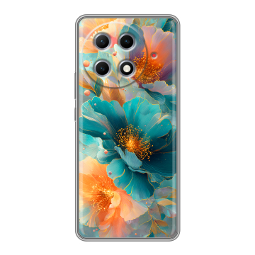 Силиконовый чехол на Tecno Camon 30S Pro с принтом Цветы
