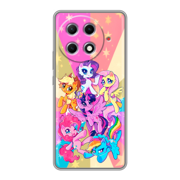 Силиконовый чехол на Tecno Camon 30S Pro с принтом My little pony Дружба чудо