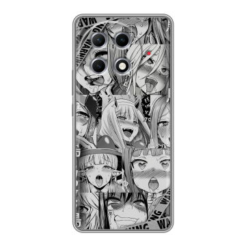 Силиконовый чехол на Tecno Camon 30S Pro с принтом Ahegao Ахегао Аниме Силиконовый чехол на Tecno Camon 30S Pro с принтом Ahegao Ахегао Аниме