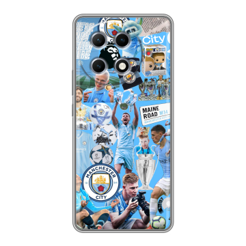Силиконовый чехол на Tecno Camon 30S Pro с принтом Man City Манчестер Сити Силиконовый чехол на Tecno Camon 30S Pro с принтом Man City Манчестер Сити