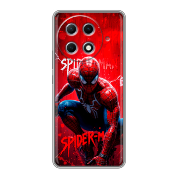 Силиконовый чехол на Tecno Camon 30S Pro с принтом Spiderman Человек паук Силиконовый чехол на Tecno Camon 30S Pro с принтом Spiderman Человек паук