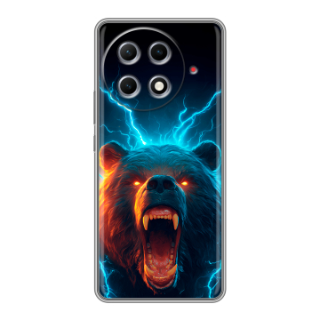 Силиконовый чехол на Tecno Camon 30S Pro с принтом Медведь Силиконовый чехол на Tecno Camon 30S Pro с принтом Медведь