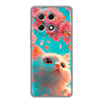 Силиконовый чехол на Tecno Camon 30S Pro с принтом Красивый кот Силиконовый чехол на Tecno Camon 30S Pro с принтом Красивый кот