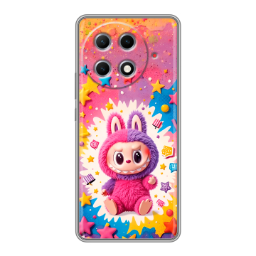 Силиконовый чехол на Tecno Camon 30S Pro с принтом Labubu Лабубу