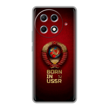 Силиконовый чехол на Tecno Camon 30S Pro с принтом Флаг Герб СССР Силиконовый чехол на Tecno Camon 30S Pro с принтом Флаг Герб СССР