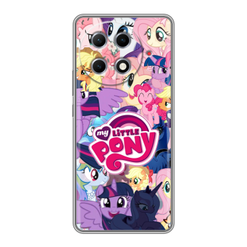 Силиконовый чехол на Tecno Camon 30S Pro с принтом My little pony Дружба чудо Силиконовый чехол на Tecno Camon 30S Pro с принтом My little pony Дружба чудо