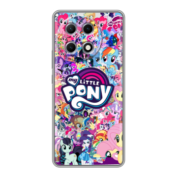 Силиконовый чехол на Tecno Camon 30S Pro с принтом My little pony Дружба чудо