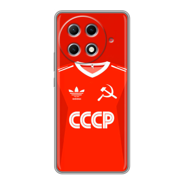 Силиконовый чехол на Tecno Camon 30S Pro с принтом Флаг Герб СССР Силиконовый чехол на Tecno Camon 30S Pro с принтом Флаг Герб СССР