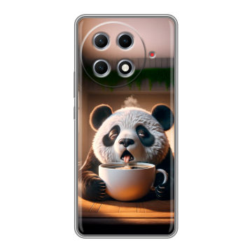 Силиконовый чехол на Tecno Camon 30S Pro с принтом смешная панда