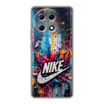 Силиконовый чехол на Tecno Camon 30S Pro с принтом Nike Найк Силиконовый чехол на Tecno Camon 30S Pro с принтом Nike Найк