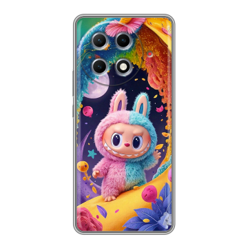 Силиконовый чехол на Tecno Camon 30S Pro с принтом Labubu Лабубу Силиконовый чехол на Tecno Camon 30S Pro с принтом Labubu Лабубу