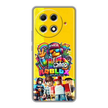 Силиконовый чехол на Tecno Camon 30S Pro с принтом Roblox Роблокс