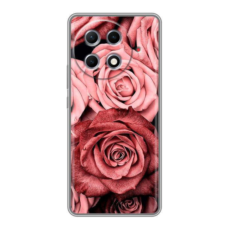 Силиконовый чехол на Tecno Camon 30S Pro с принтом Цветы розы Силиконовый чехол на Tecno Camon 30S Pro с принтом Цветы розы