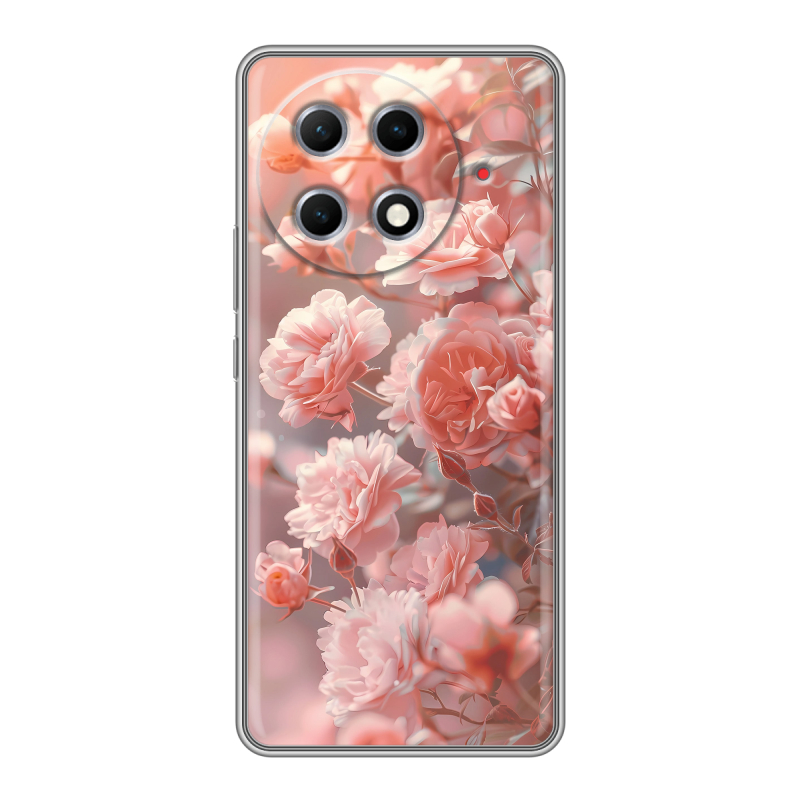 Силиконовый чехол на Tecno Camon 30S Pro с принтом Розовые розы Силиконовый чехол на Tecno Camon 30S Pro с принтом Розовые розы