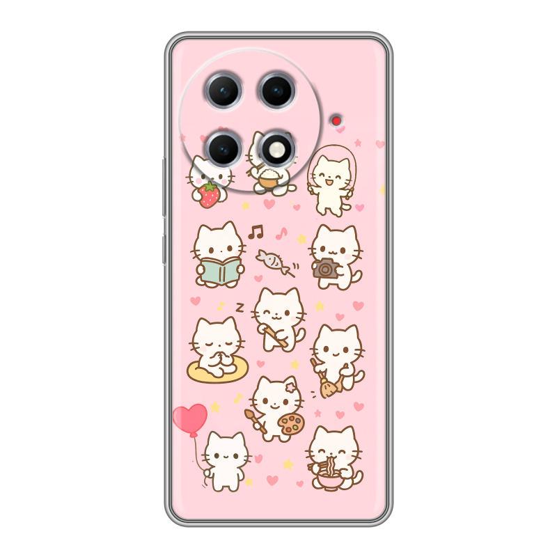 Силиконовый чехол на Tecno Camon 30S Pro с принтом Hello Kitty Хелоу Кити Силиконовый чехол на Tecno Camon 30S Pro с принтом Hello Kitty Хелоу Кити