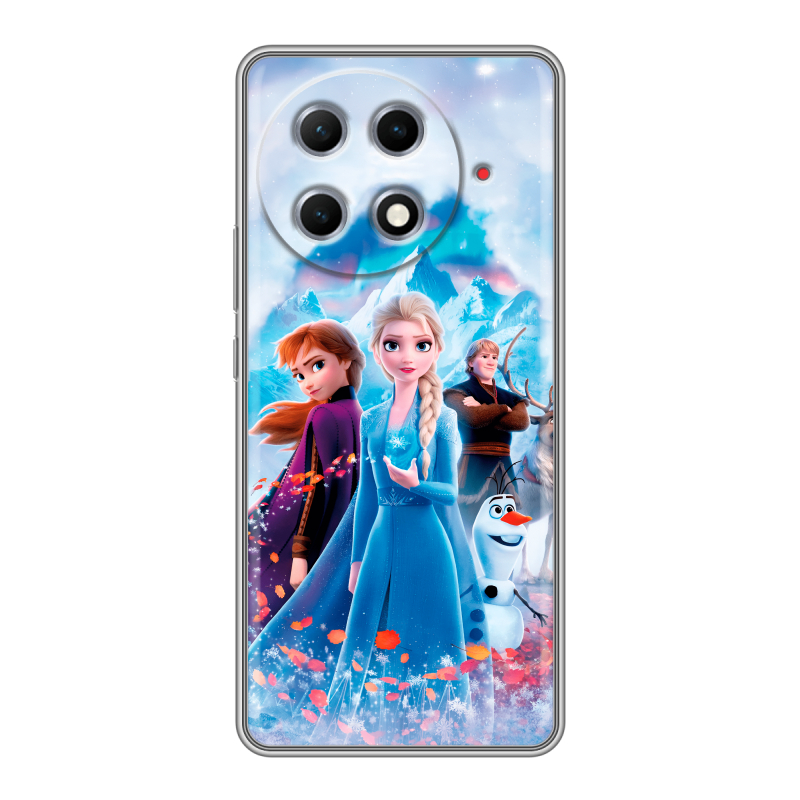 Силиконовый чехол на Tecno Camon 30S Pro с принтом Холодное сердце Frozen Силиконовый чехол на Tecno Camon 30S Pro с принтом Холодное сердце Frozen